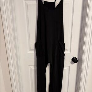Black Women's Maternity Jumpsuit